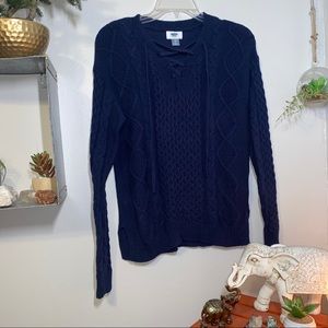 *30% OFF* Old Navy Lace Up Sweater